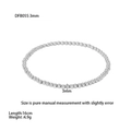 Detailed specs for 3mm silver metal bead bracelet, length 16cm and weight 4.9g - 3mm / Steel