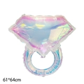Iridescent Mirror Diamond Ring Balloon