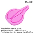 Molde de silicona rosa con forma de tijeras para repostería creativa y chocolate casero - Tijeras / Rosa