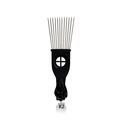 K2 styling pick comb with black fist handle and durable long metal hair needles - K2 / Black