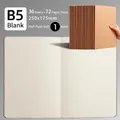 B5 Kraft notebook 250x175mm with 36 sheets of blank inner paper and stitched binding - B5 Blank Kraft Style