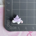 Mini resin charm featuring a purple boat on a white cloud with measuring scale - Cloud Paper Boat