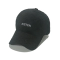 Berretto da baseball in pile nero con ricamo BOSTON, cappello invernale caldo alla moda - Nero
