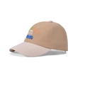 Gorra de béisbol infantil en caqui y beige con bordado de oso y texto LE MI - Patchwork Caqui (1163)