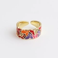 Adjustable Open Flower Butterfly
