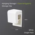 Portaspazzolino bianco a forma di U da parete 4 cm per riporre in bagno - Stile Semplice / Porta dentifricio / Bianco