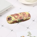 Artistic eyeglass case with Van Gogh Sunflowers oil painting pattern in yellow - Sunflower