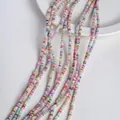 Colorful irregular Heishi shell beads for DIY handmade jewelry and beaded necklaces - 3mm / Vibrant Color