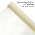 Fresh beige 58cm by 10 yards milk cotton flower wrapping paper roll for gift packaging - 23g Korean Milk Cotton (58cm*10 Yards) / Fresh Beige