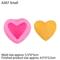 3D-Herz-Silikonform mit Webmuster für Valentinstag-Mousse und Schokoladen-Dekor - 1# (5.5*6*3cm) / Rosa