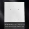 Carte d'affichage minimaliste blanche pour boucles d'oreilles nyunyu format 8x8cm - 8*8cm 350g
