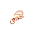 Polished rose gold stainless steel lobster clasp for DIY necklace and bracelet jewelry making - 10mm / Rose Gold