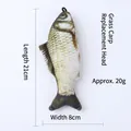 Plush grass carp cat toy feather refill with catnip, size 21x8cm and weight 20g - Grass Carp Replacement Head / 【product Attributes】this Product Is A 【fish-shaped Pet Toy/catnip Fish】 Simulating The Appearance Of A 【grass Carp】 With Realistic Fish Scale Texture. The Material Appears To Be Plush Fabric With A 【black Hanging Rope】 On Top. The Image Clearly Indicates The Parameters: 【length 21cm】 【width 8cm】 【weight Approx. 20g】. 【visual Presentation】the Image Is A 【white Background Product Size Diagram】 Centered With Even Lighting. Image Quality Is 【high】 With Clear Texture Details. Aesthetics Are 【medium】 Overall Score Is 【7.2】 Clear As A Functional Image But Lacks Appeal In A Lifelike Setting. 【text Content】no Built-in Product Text. The To_translate Group Contains The Product Name And All Size And Weight Parameters; Translation And Replacement Are Recommended. No Watermarks Or Marketing Text That Needs To Be Removed. 【logistics Labels】none. 【infringement Risk】product Infringement: None Probability [0.0]. Background Infringement: None. 【product Parameters】length: 21cm; Width: 8cm; Weight: Approx. 20g; Name: Grass Carp Replacement Head.
