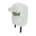 Cappello invernale grigio chiaro con paraorecchie e maschera per protezione vento esterno - Ciano