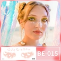White butterfly face tattoo stickers for eye makeup decoration style BE-015 - White Butterfly Style (BE-015)