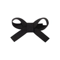 Barrette à cheveux avec nœud en tissu noir fait main pour filles et bébés filles - Noir