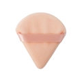 Primer plano de una borla de algodón rosa triangular con una cinta de raso a juego - Color Piel