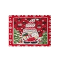 Christmas gnome placemat with red and black plaid pattern for holiday table decor - Style D