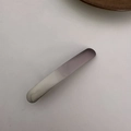 Minimalist metallic barrette hair clip in silver-purple gradient finish for women - Long Rectangular Duckbill Clip