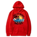 Red Gulf of Mexico 1672 beach hoodie with vintage truck and coconut tree graphic print - S / Red