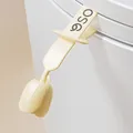 Cream yellow tulip silicone toilet lid lifter long handle for sanitary bathroom use - Strap Handle Lifter / Tulip Lifter - Cream Yellow (Long)