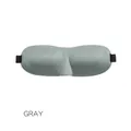 Upgraded 3D contoured sleep mask in gray with adjustable strap and light-blocking design - Upgrade Version / Gray