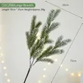 Faux snow-covered cedar branch 70cm for Christmas desktop and window decoration - 31CZ88 Large Snowy Branch