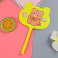 Cute yellow cartoon bear fan-shaped ballpoint pen for students and school stationery - Dessert Bear Rabbit Yellow
