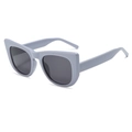 Occhiali da sole cat-eye azzurri con lenti grigio scuro e protezione dai raggi UV - Montatura Blu Grigio Lenti Grigie