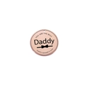 Pendaglio tondo in acciaio inossidabile oro rosa con incisione You Are The Best Daddy - Oro rosa