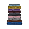 Bunter Emaille-Pin als Bücherstapel der Taylor Swift Alben für Musikfans und Sammler - Mehrfarbiger Bücherstapel Stil (QHXZ138)