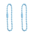 Cadena de bolas azul cielo de metal para llaveros DIY y etiquetas de joyería - Azul Cielo
