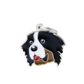 Creative Bernese Mountain Dog metal enamel pendant charm with silver split ring attachment - 36 Bernese Mountain Dog