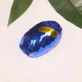 Blue laser metallic ribbon roll 5mm x 10m for festive parties and gift wrapping - Coated / Blue
