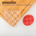 Fireworks pattern acrylic fondant embosser mold with 10x10cm clay stamp impression - SY0153-Fireworks