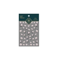 Autocollants fins pour ongles fleurs pivoine rose et feuilles vertes pour manucure - Fleur de Pivoine Rose (KX140)