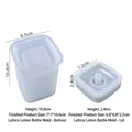 Moule en silicone pour distributeur de savon à losanges avec dimensions du couvercle - Motif Losange - Moule Flacon Lotion