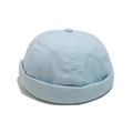Detalle de gorro miki azul claro en tejido de secado rápido con textura de sarga fina - M (56-58cm) / Azul Cielo
