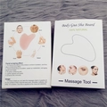 Pink heart-shaped facial Gua Sha stone tool in professional white gift box packaging - Gua Sha Board with Box