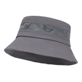 Cappello parasole grigio scuro a tesa larga con rete traspirante per escursioni - Grigio