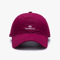 Washed magenta baseball cap with white 8 THEHONGBASOUL embroidery for sports - Adjustable / Wine Red (25A290)