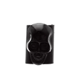 Schwarze Totenkopf-Ohrmanschette im Gothic-Stil auf weißem Hintergrund - Legierung / Offener Totenkopfring / Schwarz