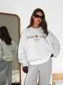 Γκρι oversized φούτερ με επένδυση φλις και παντελόνι με γραφικό τύπωμα Rich Soul - S / Ανοιχτό Γκρι (Λεπτό)
