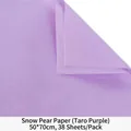 Purple tissue paper 50x70cm for flower bouquet and gift wrapping 38 sheets per pack - 50*70cm (38 Sheets/Pack) / Taro Purple