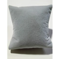 Soft light grey flocked pillow cushion for watch and bracelet jewelry display - Grey Plush Fabric 10x10