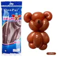 Packung mit 100 matten kaffeebraunen Modellierballons für kreative DIY-Ballonkunst - 100 Stk/Packung / Mattes Kaffee