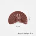 Dark brown fan-shaped chocolate strawberry resin charm, 3.5cm DIY accessory for phone cases - Coffee Color Chocolate / 10.00g