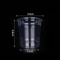50er Pack transparente Kunststoffbecher mit 9,8cm Durchmesser für Torten und Gebäck - 500ml Erdbeerturm Tassen 50 Stück