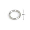 Single silver stainless steel 5mm open jump ring for DIY jewelry making and bracelet repairs - 0.8x5mm