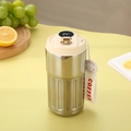 Smart 316 stainless steel coffee mug in silver with LED temperature display and strap - Smart Model / Silver - White Lid